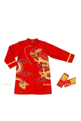 Áo Dài Trai Hình Con Rồng 