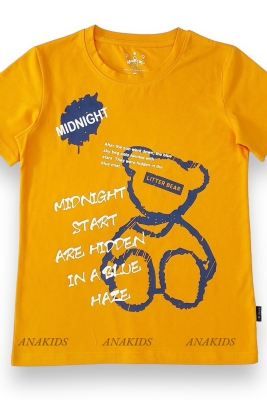 Áo Thun Tay Ngắn Gấu Ngồi Midnight