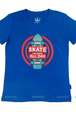 Áo thun Tay Ngắn Mẫu Trai Ván Trượt Skate All Day