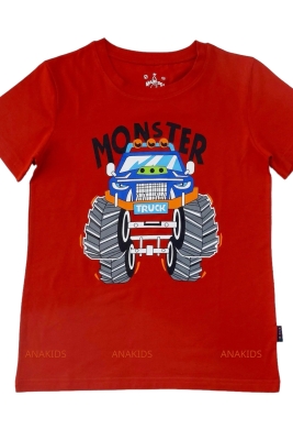 Áo thun 4 Chiều Xe Monster