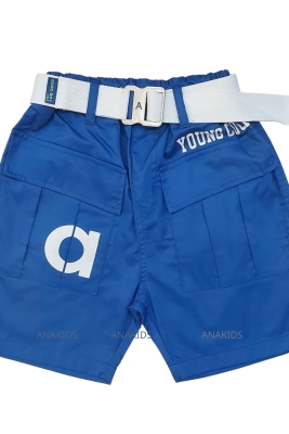 Quần Kaki Short 2 Túi Xếp 2 Nắp + Nịt