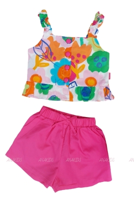 Bộ Kate Áo 2 Dây Thun Quần Short Nơ