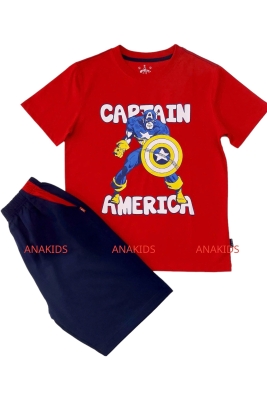 Bộ Thun Tay Ngắn BATMAN CAPTIAN AMERICA
