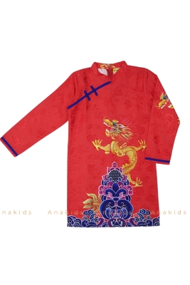 ÁO DÀI RỒNG TAY DÀI RỒNG VIỀN NẸP