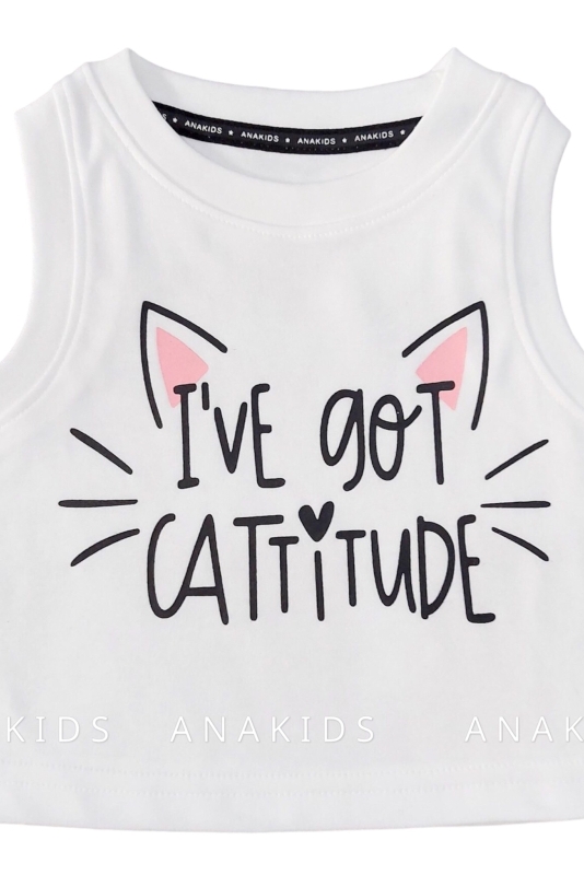 Áo Thun 3 Lỗ I'VE GOT CAT TITUDE