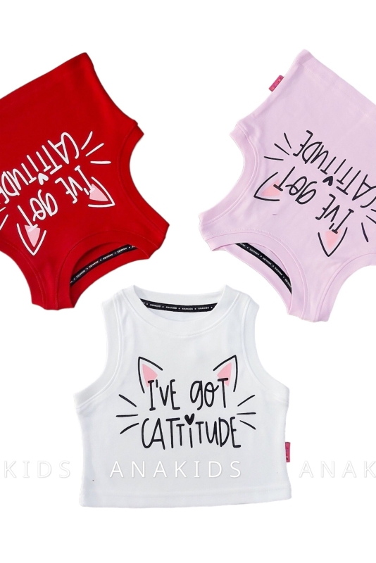 Áo Thun 3 Lỗ I'VE GOT CAT TITUDE