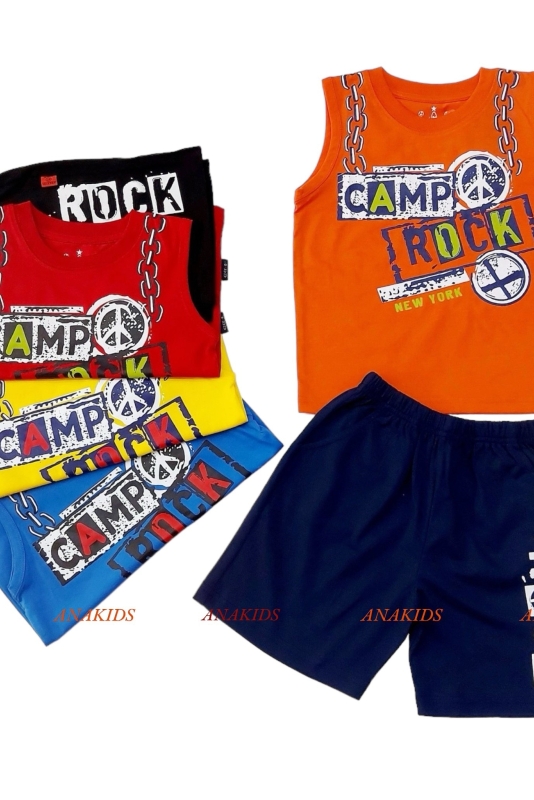 Bộ Thun Sát Nách Dây Xích Camp Rock