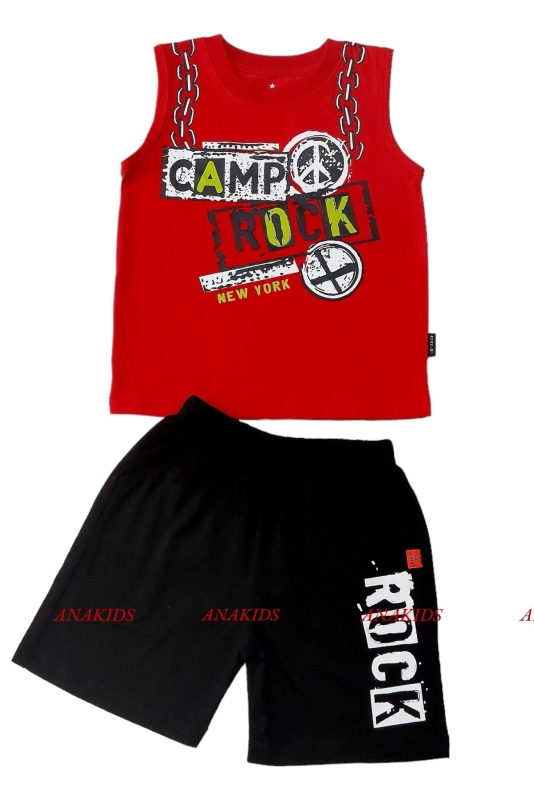 Bộ Thun Sát Nách Dây Xích Camp Rock