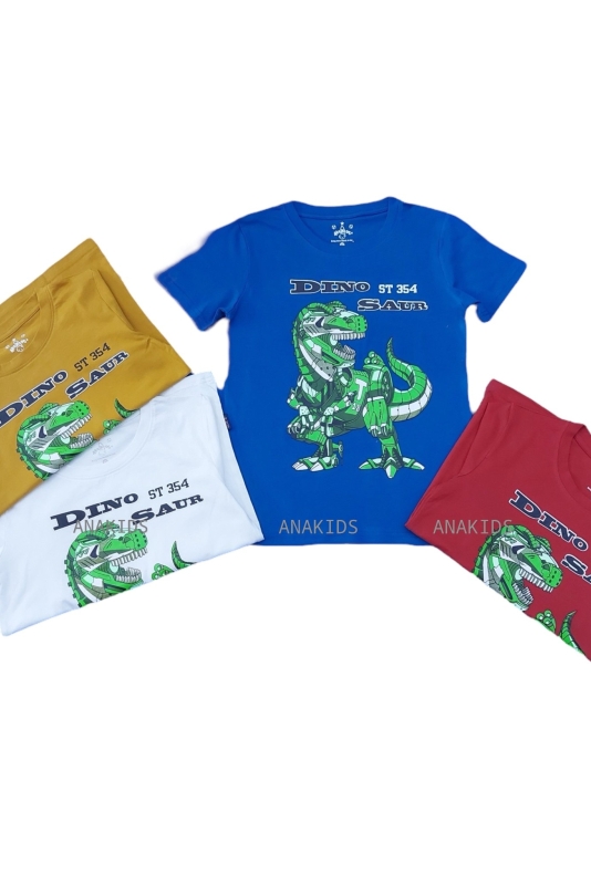 Áo Thun Tay Ngắn 4 Chiều Robot Dino Saur