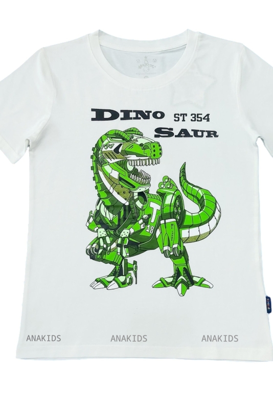 Áo Thun Tay Ngắn 4 Chiều Robot Dino Saur