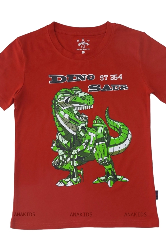 Áo Thun Tay Ngắn 4 Chiều Robot Dino Saur