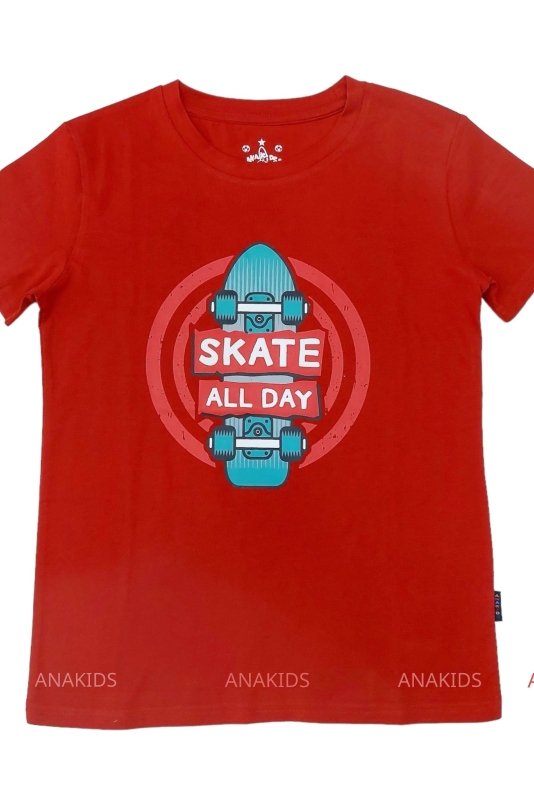 Áo thun Tay Ngắn Mẫu Trai Ván Trượt Skate All Day