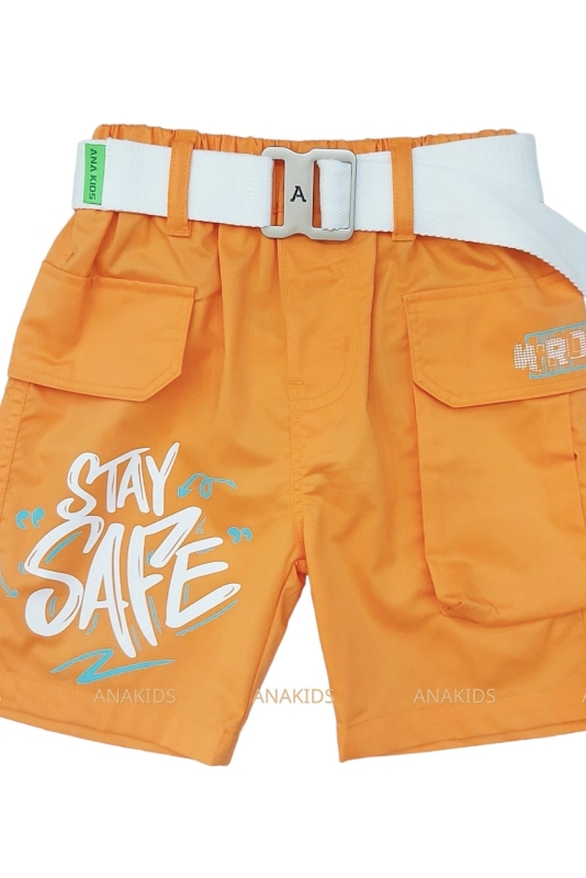 Quần Kaki Short 1 Túi Xếp 2 Nắp + Nịt