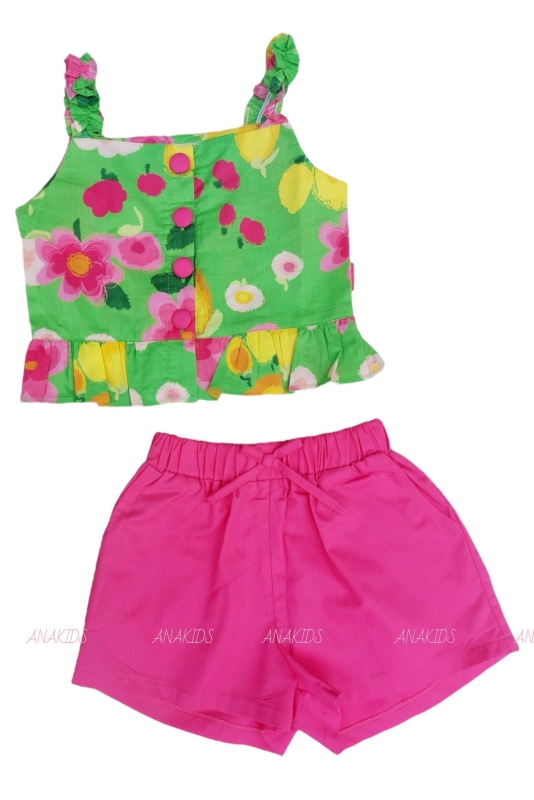 Bộ Kate Áo 2 Dây Thun Quần Short Nơ