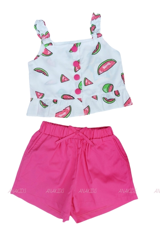 Bộ Kate Áo 2 Dây Thun Quần Short Nơ