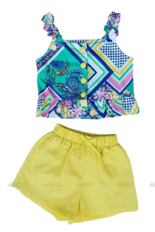 Bộ Kate Áo 2 Dây Thun Quần Short Nơ