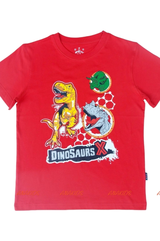 Áo Thun Tay Ngắn 3 Khủng Long Dino Saur X
