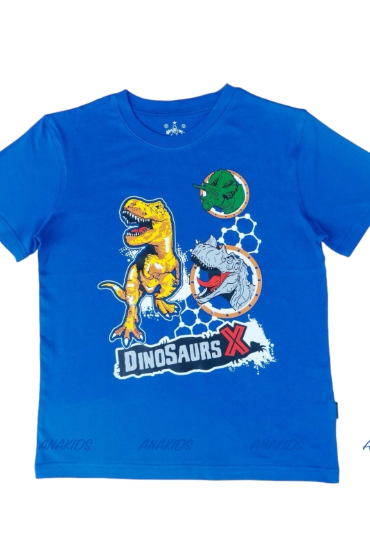 Áo Thun Tay Ngắn 3 Khủng Long Dino Saur X
