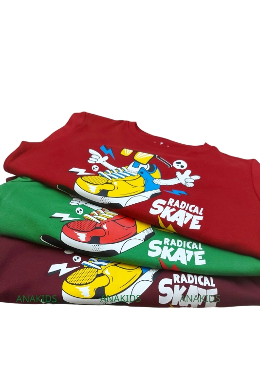 Bộ Thun Tay Ngắn Quần Ngắn Giày Trượt Ván Skate 
