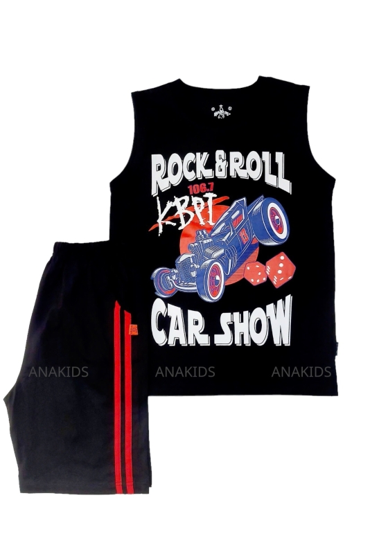 Bộ Thun Sát Nách Xe Rock And Roll Car Show