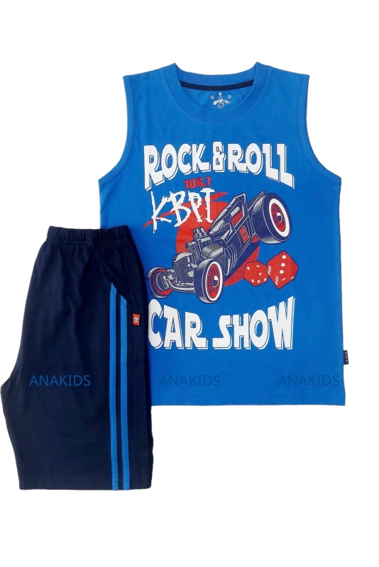Bộ Thun Sát Nách Xe Rock And Roll Car Show