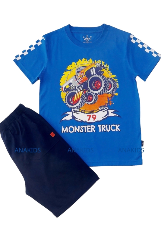 Bộ Thun Tay Ngắn Đại Xe 79 Monter Truck 