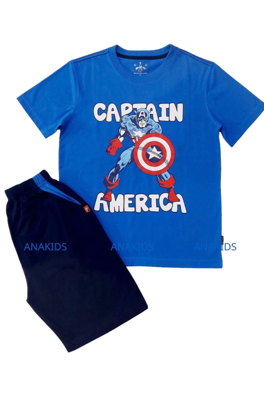 Bộ Thun Tay Ngắn BATMAN CAPTIAN AMERICA