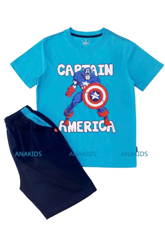 Bộ Thun Tay Ngắn BATMAN CAPTIAN AMERICA